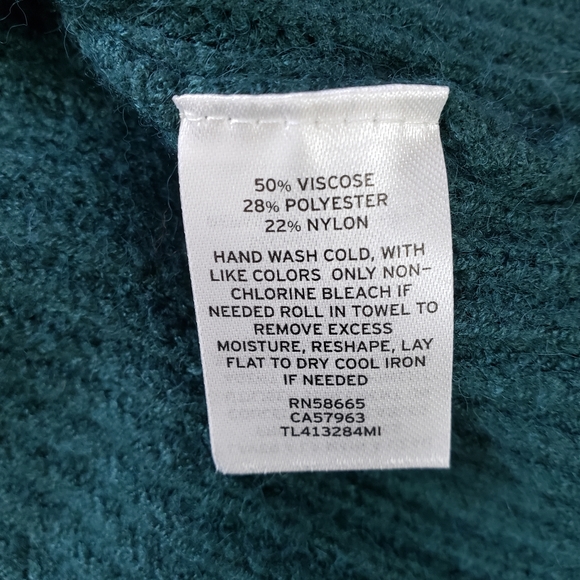 NEW Leith Dolman Sleeve Long Teal Sweater Cardigan - Picture 8 of 8